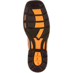 Ariat Men's WorkHog 11" Wide Square Soft Toe Work Boot- Earth 10005888 -Rocky Store 10005888 sole