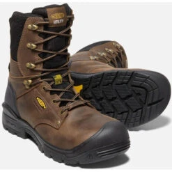 KEEN Utility Men's Independence 8" WP Carbon FT Work Boot - Black - 1026488 -Rocky Store 1026488 PPS PDP
