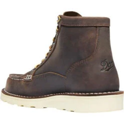 Danner Women's Bull Run 6" ST Moc Toe Wedge Work Boot - Brown - 15576 -Rocky Store 15576 M