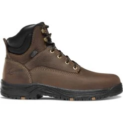 Danner Women's Caliper 5" Aluminum Toe WP Work Boot - Brown - 19455 -Rocky Store 19455 P