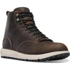 Danner Men's Logger 917 6" Classic Lifestyle Boot - Chocolate - 34650 -Rocky Store 34650 RoundBlack