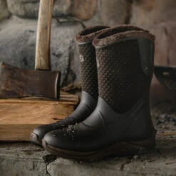 Lacrosse Women's Alpha Cozy 10" Soft Toe WP Rubber Boot - Brown - 656111 -Rocky Store 656111 alt2