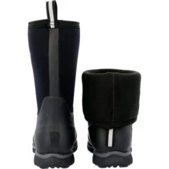 Muck Men's Arctic Excursion Mid 12" WP Rubber Work Boot- Black - AEP-000 -Rocky Store AEP000 back