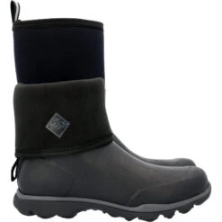 Muck Men's Arctic Excursion Mid 12" WP Rubber Work Boot- Black - AEP-000 -Rocky Store AEP000 profile