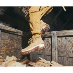 CAT Men's Invader Hi Steel Toe Slip Resist Work Boot -Mushroom- P91596 14 CAT Men's Invader Hi Steel Toe Slip Resist Work Boot -Mushroom- P91596 -Rocky Store AW22 Lifestyle Images 0002 Invader Hi