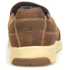 Carolina Men's S-117 Aluminum Toe Slip-On Work Shoe - Brown - CA5572 -Rocky Store CA5572 Heel