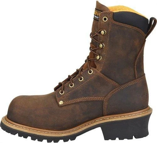 Carolina Men’s Poplar 8” Soft Toe WP Logger Work Boot - Brown - CA9053 6 Carolina Men’s Poplar 8” Soft Toe WP Logger Work Boot - Brown - CA9053 - Image 4