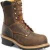 Carolina Men’s Poplar 8” Soft Toe WP Logger Work Boot - Brown - CA9053 -Rocky Store CA9053 Single