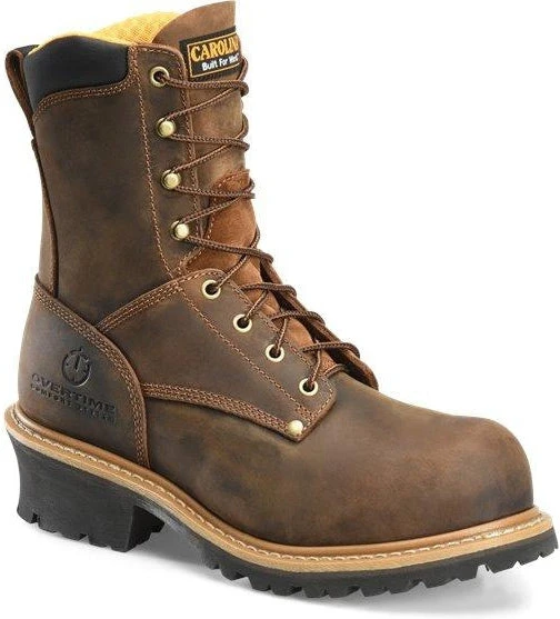 Carolina Men’s Poplar 8” Soft Toe WP Logger Work Boot - Brown - CA9053 3 Carolina Men’s Poplar 8” Soft Toe WP Logger Work Boot - Brown - CA9053