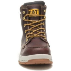 Cat Men's Impact Soft Toe WP Slip Resist Work Boot -Friar Brown- P51076 -Rocky Store CATM P51076 121621 F22 090