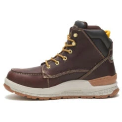 Cat Men's Impact Soft Toe WP Slip Resist Work Boot -Friar Brown- P51076 -Rocky Store CATM P51076 121621 F22 180