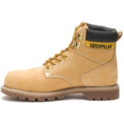 CAT Men's Second Shift Steel Toe Work Boot - Honey Nubuck - P89162 -Rocky Store CATM P89162 100119 F11 180