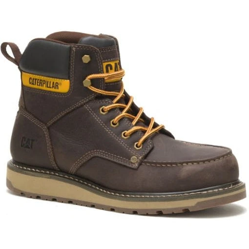CAT Men's Calibrate Steel Toe Work Boot - Leather Brown - P91418 3 CAT Men's Calibrate Steel Toe Work Boot - Leather Brown - P91418