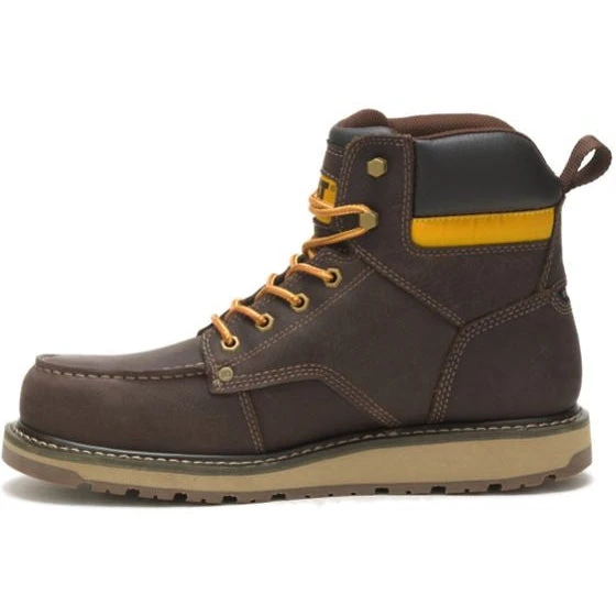 CAT Men's Calibrate Steel Toe Work Boot - Leather Brown - P91418 5 CAT Men's Calibrate Steel Toe Work Boot - Leather Brown - P91418 - Image 3