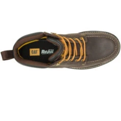 CAT Men's Calibrate Steel Toe Work Boot - Leather Brown - P91418 14 CAT Men's Calibrate Steel Toe Work Boot - Leather Brown - P91418 -Rocky Store CATM P91418 110421 F22 TOP