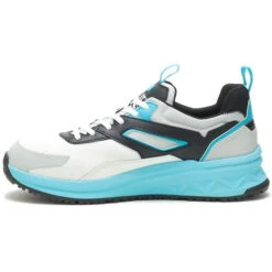 CAT Men's Streamline Runner CCT Slip Resist Work Shoe -White/Blue- P91492 -Rocky Store CATM P91492 032122 S23 180