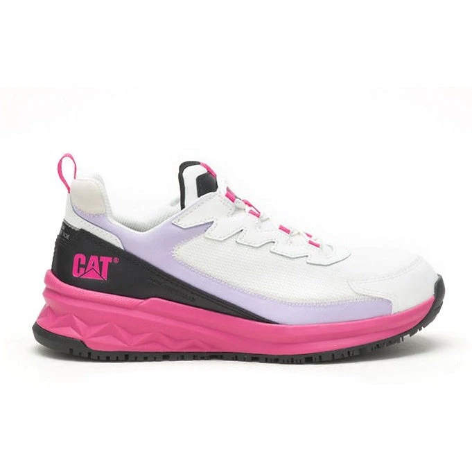 CAT Women's Streamline Runner CCT Original Work Shoe -White/Black- P91498 3 CAT Women's Streamline Runner CCT Original Work Shoe -White/Black- P91498