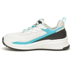 CAT Women's Streamline Runner CCT Original Work Shoe -White/Blue- P91600 -Rocky Store CATW P91600 032122 S23 180