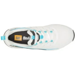 CAT Women's Streamline Runner CCT Original Work Shoe -White/Blue- P91600 -Rocky Store CATW P91600 032122 S23 TOP