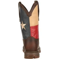 Durango Men's Rebel Steel Toe Western Flag Boot - Brown - DB021 -Rocky Store DB021 back