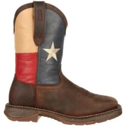 Durango Men's Rebel Steel Toe Western Flag Boot - Brown - DB021 -Rocky Store DB021 profile