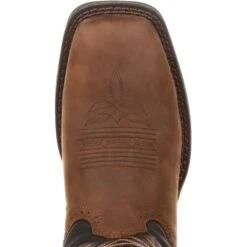 Durango Men's Rebel 12" Square Toe Pull-On Western Boot Chocolate DDB0135 -Rocky Store DDB0135 birdseye