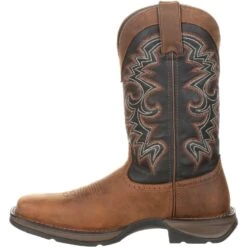 Durango Men's Rebel 12" Square Toe Pull-On Western Boot Chocolate DDB0135 -Rocky Store DDB0135 instep profile