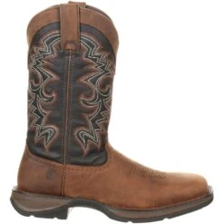 Durango Men's Rebel 12" Square Toe Pull-On Western Boot Chocolate DDB0135 -Rocky Store DDB0135 profile