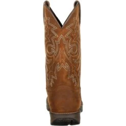 Durango Men's Rebel 12" Round Toe WP Western Boot - Brown - DDB0163 -Rocky Store DDB0163 back