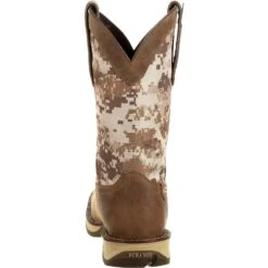 Durango Men's Rebel 12" Square Toe Pull-On Western Boot- Brown DDB0166 12 Durango Men's Rebel 12" Square Toe Pull-On Western Boot- Brown DDB0166 -Rocky Store DDB0166 back