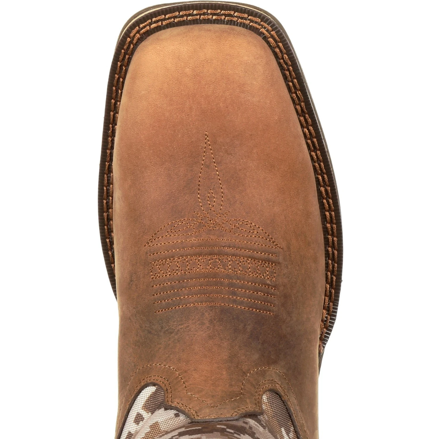 Durango Men's Rebel 12" Square Toe Pull-On Western Boot- Brown DDB0166 8 Durango Men's Rebel 12" Square Toe Pull-On Western Boot- Brown DDB0166 - Image 6