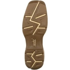 Durango Men's Rebel 12" Square Toe Pull-On Western Boot- Brown DDB0166 15 Durango Men's Rebel 12" Square Toe Pull-On Western Boot- Brown DDB0166 -Rocky Store DDB0166 outsole