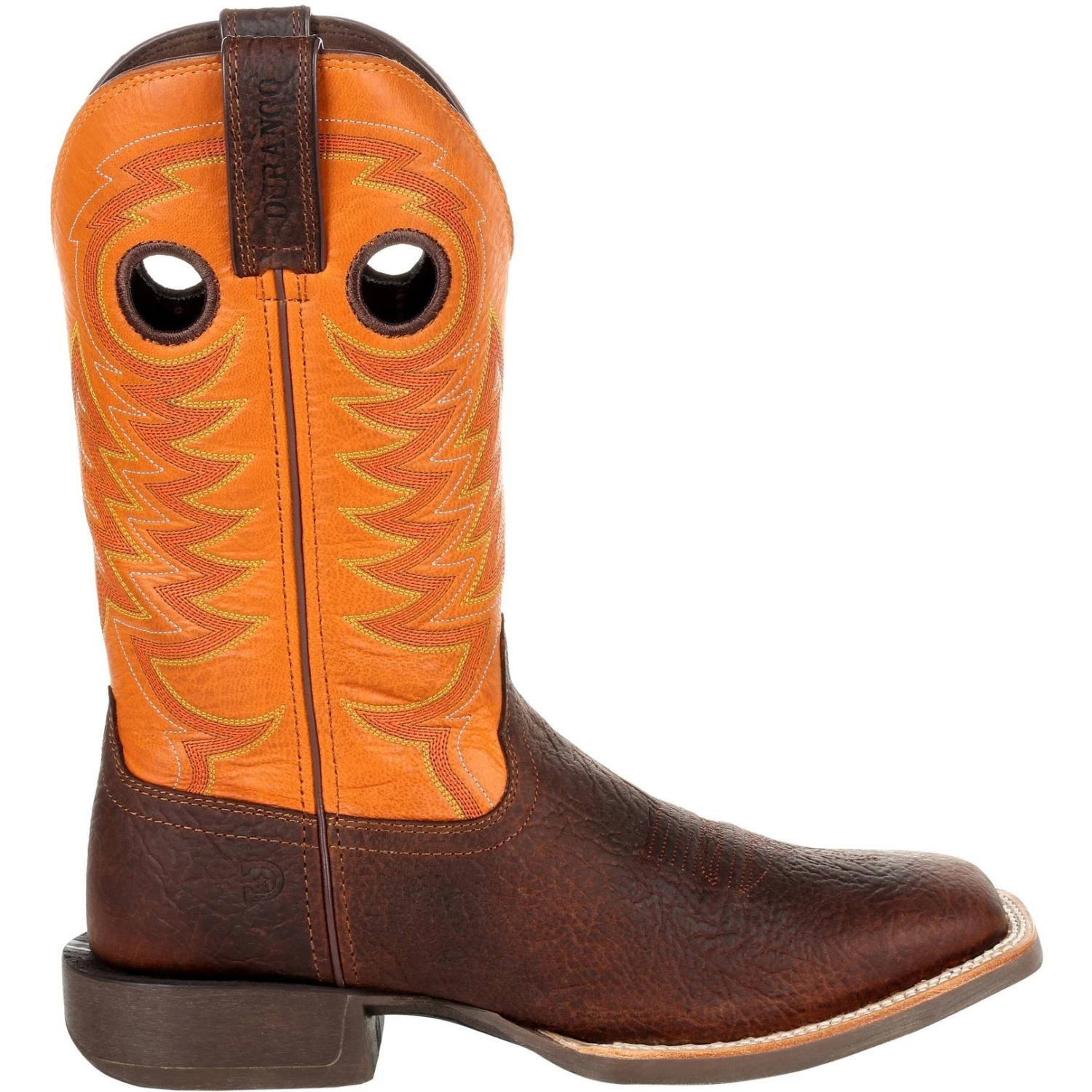 Durango Men's Rebel Pro 12" Square Toe Western Boot - Orange - DDB0230 7 Durango Men's Rebel Pro 12" Square Toe Western Boot - Orange - DDB0230 - Image 5