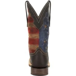 Durango Men's Rebel Pro Vintage Flag 12" Sqr Toe Western Boot - DDB0303 -Rocky Store DDB0303 back