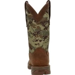 Durango Men's Rebel 12" Sqr Toe Pull-On Western Classic Boot - DDB0329 -Rocky Store DDB0329 back