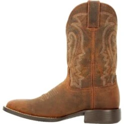 Durango Men's Westward™ 11" Square Toe Pull-On Western Boot - DDB0342 -Rocky Store DDB0342 instep profile