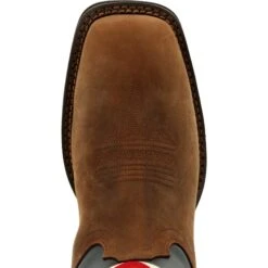 Durango Men's Rebel™ 11" Square Toe Pull-On Western Boot Brown DDB0346 -Rocky Store DDB0346 birdseye