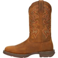 Durango Men's Rebel™ 12" Square Toe WP Western Boot - Russet - DDB0361 12 Durango Men's Rebel™ 12" Square Toe WP Western Boot - Russet - DDB0361 -Rocky Store DDB0361 instep profile