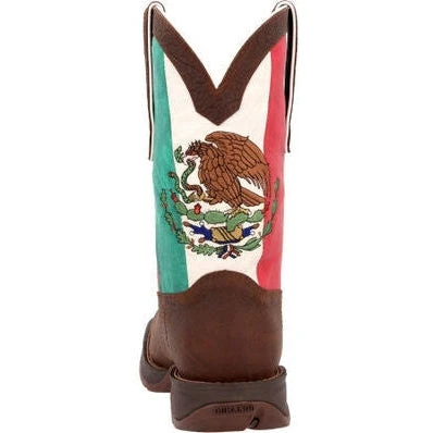Durango Men's Rebel By Mexico Flag 11" ST Western Boot -Brown- DDB0430 7 Durango Men's Rebel By Mexico Flag 11" ST Western Boot -Brown- DDB0430 - Image 5