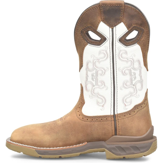 Double H Women's Brave 10" Wide ST Western Work Boot -Brown- DH5425 4 Double H Women's Brave 10" Wide ST Western Work Boot -Brown- DH5425 - Image 2