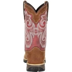 Durango Women's Lady Rebel 10" Sqr Toe Western Boot- Rusty Red- DRD0349 -Rocky Store DRD0349 back