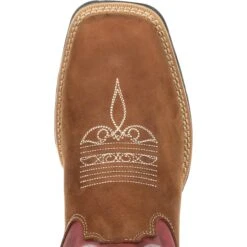 Durango Women's Lady Rebel 10" Sqr Toe Western Boot- Rusty Red- DRD0349 -Rocky Store DRD0349 birdseye