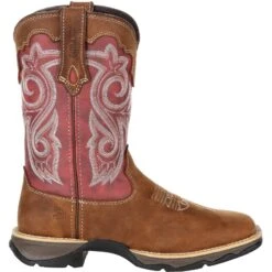 Durango Women's Lady Rebel 10" Sqr Toe Western Boot- Rusty Red- DRD0349 -Rocky Store DRD0349 profile