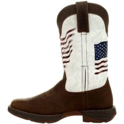 Durango Women's Lady Rebel Distressed Flag 11" Square Toe Western Boot DRD0394 -Rocky Store DRD0394 instep profile