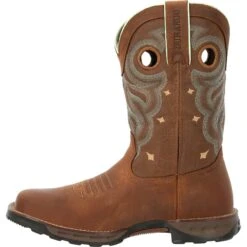 Durango Women's Maverick 10" Steel Toe WP Western Work Boot - DRD0416 -Rocky Store DRD0416 instep profile