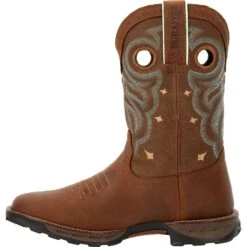 Durango Women's Maverick 10" Soft Toe WP Western Work Boot - DRD0417 -Rocky Store DRD0417 instep profile