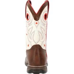 Durango Women's Maverick 10" Steel Toe WP Western Work Boot - DRD0418 -Rocky Store DRD0418 back