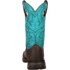 Durango Women's Lady Rebel 10" Steel Toe Western Boot- Brown - DWRD022 -Rocky Store DWRD022 back