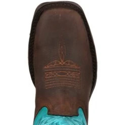 Durango Women's Lady Rebel 10" Steel Toe Western Boot- Brown - DWRD022 -Rocky Store DWRD022 birdseye