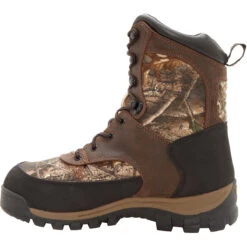 Rocky Men's Core 8" WP 400G Ins Outdoor Hunt Boot - Brown - FQ0004754 -Rocky Store FQ0004754 instep profile